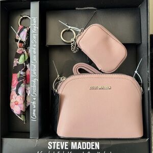 Steve Madden Blush Pink Crossbody Bag Set